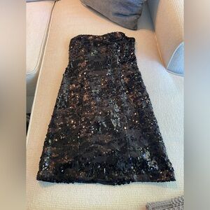 Guess Black Sequin Dress